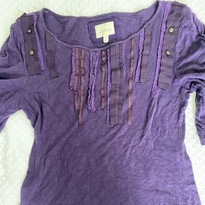 Purple blouse Anthropology